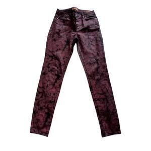 Jeans Makers of true originals femme taille 29 motif floral violet et noir